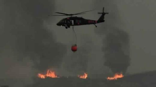 انحسار قوة الرياح لم تعوق استمرار انتشار حرائق غابات ولاية كاليفورنيا الأمريكية