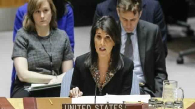 مندوبة واشنطن لدى الأمم المتحدة تعلن عن خيارات أمريكية لفرض عقوبات تجاه إيران عبر مجلس الأمن