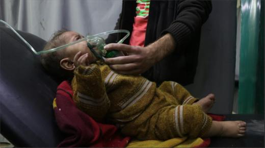 قوات النظام السوري تستهدف مناطق الغوطة الشرقية مجددا بغاز الكلور السام