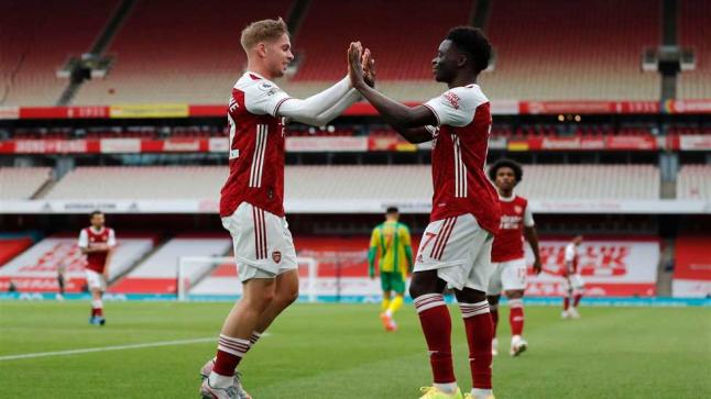 بمشاركة نجم العرب محمد النني الأرسنال يتغلب على ويست بروميتش