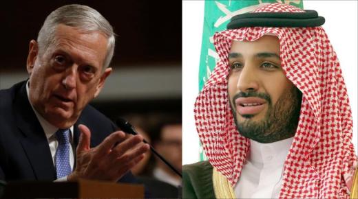 محمد بن سلمان ووزير الدفاع الأمريكي يؤكدان رفضهما الكامل للتدخل الإيراني في الشئون العربية