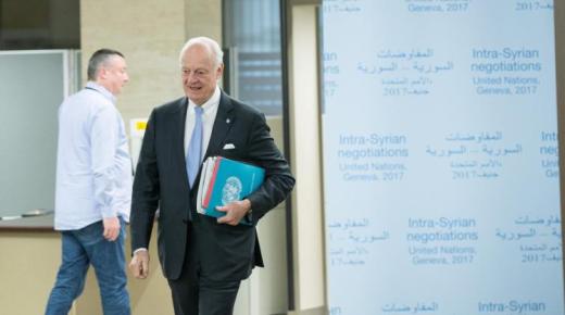 تواصل لقاءات مبعوث الأمم المتحدة مع أطراف الأزمة السورية في جنيف