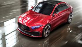 بالصور تصميم ومعلومات جديدة عن سيارة A-Class سيدان الإختبارية