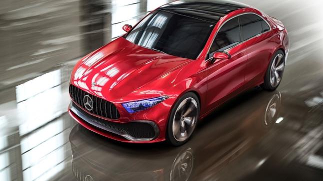 بالصور تصميم ومعلومات جديدة عن سيارة A-Class سيدان الإختبارية