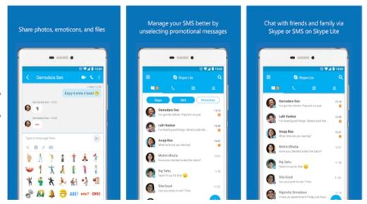 الاعلان عن تطبيق Skype Lite من قبل شركة مايكروسوفت