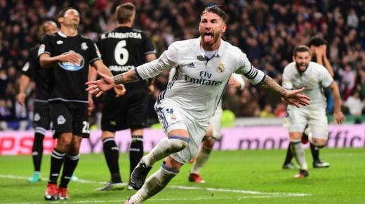 راموس يواصل هوايته المفضلة ويُنقذ ريال مدريد من فخ ديبورتيفو لاكورونا