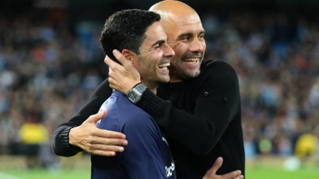 أرتيتا يكشف حديثه مع جوارديولا عقب فوز أرسنال على مانشستر سيتي