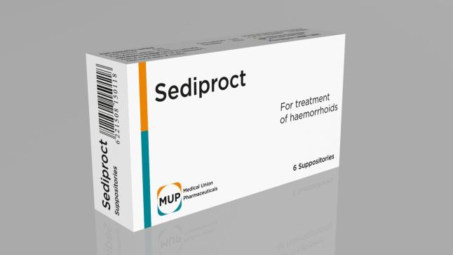أقماع سيديبروكت Sediproct لعلاج الآم البواسير