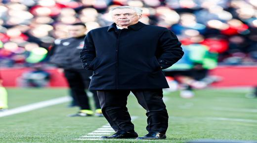 أنشيلوتي: الحكم تغاضى عن احتساب ركلة جزاء