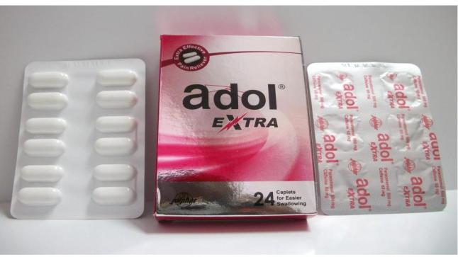 نشرة أقراص ادول إكسترا Adol Extra خافض للحرارة