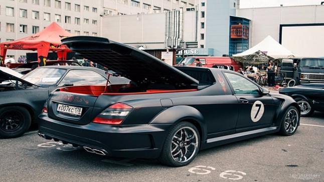 بالصور سيارة مرسيدس اس كلاس بعد ان تم تحويلها إلى بكب