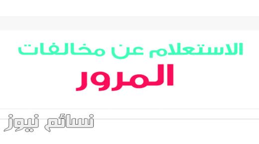 الاستعلام عن المخالفات المرورية برقم اللوحة او المخالفة او الهوية | استعلام عن مخالفات المرور السعودية من وزارة الداخلية