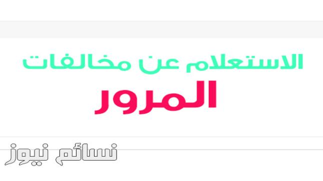 الاستعلام عن المخالفات المرورية برقم اللوحة او المخالفة او الهوية | استعلام عن مخالفات المرور السعودية من وزارة الداخلية