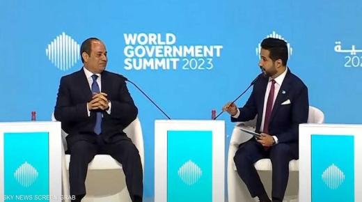 السيسي يثني على دور بن زايد في دعم مصر