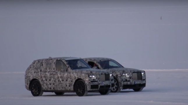 تفاصيل عن اختبارات رولز رويس لسيارة كولينان وبديلة فانتوم جنباً لجنب