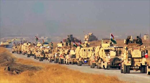 توغل القوات الكردية في بلدة بعشيقة والسيطرة على أجزاء واسعة منها