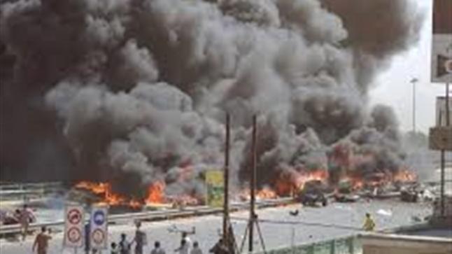 مقتل سبعة أشخاص وجرح آخرين بعد تفجير سوق شمالي بغداد