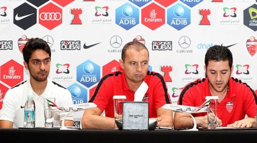 مساعد مدرب نادي الأهلي يدعو لاعبي فريقه للحذر من بني ياس