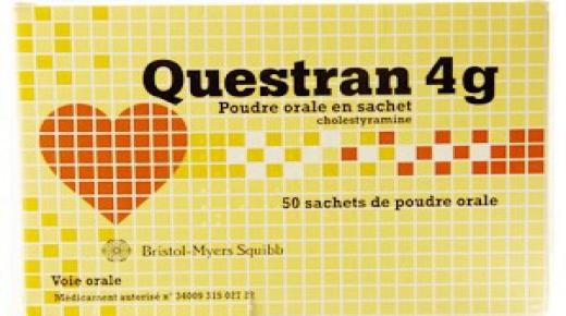 نشرة أكياس كويستران Questran لعلاج ارتفاع الكوليسترول في الدم