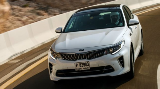 كيا أوبتيما GT 2017 تجربة للسيارة الجديدة في جبل حفيت على إرتفاع 1240م