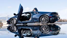 سيارة لامبورغيني هوراكان و فرصة حصولها على أبواب مقصيّة بدلاً من الجانبية العادية بالصور