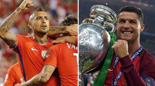 ملخص نتيجة مباراة البرتغال وتشيلي اليوم في كأس القارات واهداف لقاء كريستيانو رونالدو بخروج الدون