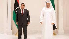 أكد محمد بن زايد للمنفي أن الإمارات ستدعم بثبات استقرار ليبيا