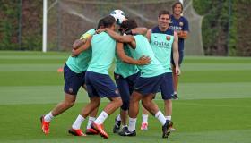 عودة نجوم برشلونة خلال مران يوم غد الخميس تحضيرا لمباراة مالاجا