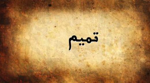 معنى اسم تميم في اللغة العربية