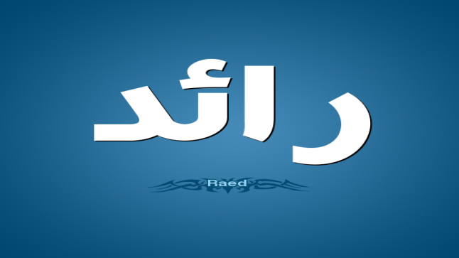 معنى اسم رائد داخل قاموس المعاني