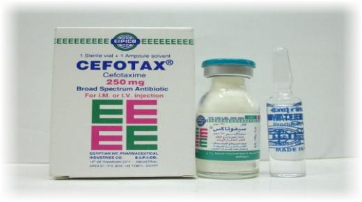 نشرة حقن سيفوتاكس cefotax يعالج الالتهابات