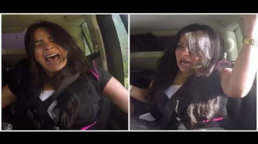 بالفيديو سقوط الفنانة هدي من اعلي جبل لبنان في برنامج المقالب